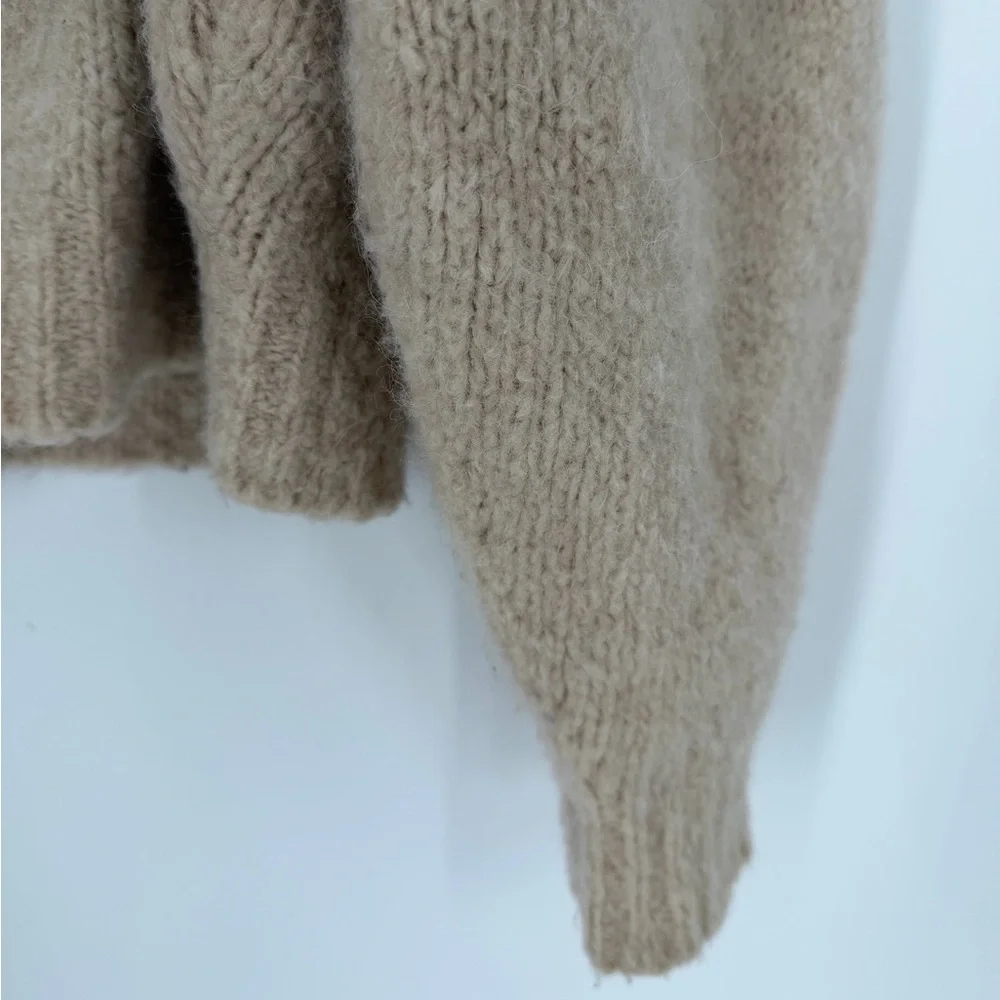 Paloma Wool Piero Face Intarsia Wool Alpaca Blend Knitted Boxy Sweater In Ecru - Picture 8 of 16